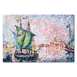 Obraz Paul Signac - "Różowa chmura w Wenecji" 60x90cm