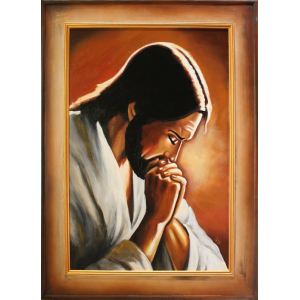 Obraz Jezus modlący 82x112cm