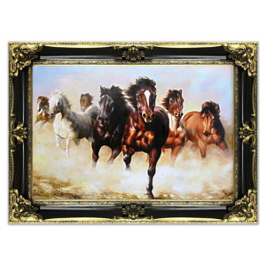 Obraz konie galop 85x115cm