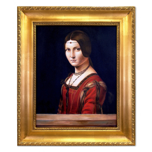 Obraz Leonardo da Vinci "La Belle Feronierre" 55x65cm