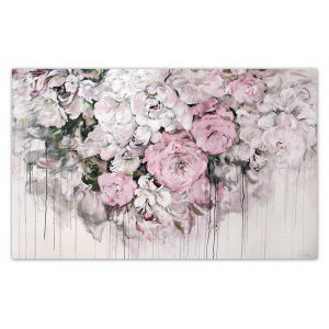 Obraz kwiaty róże pastelowe 160x100cm