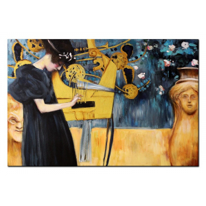 Obraz Gustav Klimt Muzyka 60x90cm