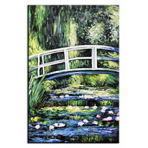 Obraz Japoński mostek Claude Monet 60x90cm