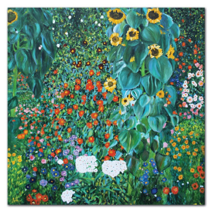 Obraz Wiejski ogród G. Klimt 100x100cm