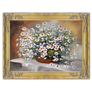 Obraz kwiaty stokrotki 64x84cm