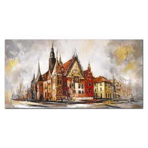 Obraz architektura Wrocław 140x70cm