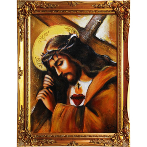 Obraz Jezus z krzyżem 37x47cm