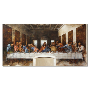 Obraz Ostatnia Wieczerza L. Da Vinci 75x150cm