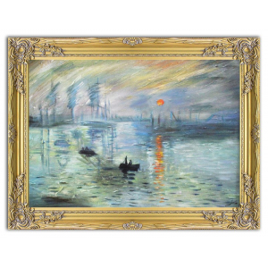 Obraz Claude Monet - "Impresja, wschód słońca" 64x84cm