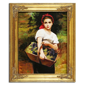 Obraz William-Adolphe Bouguereau - Powrót z winobrania 53x64cm