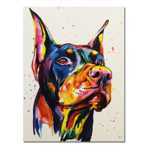 Obraz Doberman POP ART 80x120