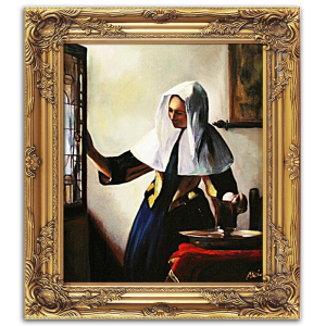 Obraz Jan Vermeer - Kobieta z dzbanem  53x64cm