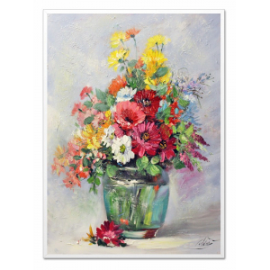 Obraz kwiaty bukiet mieszany 53x73cm