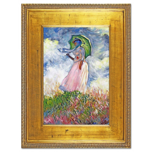 Obraz Claude Monet - "Kobieta z parasolką obrócona w lewo" 92x122cm