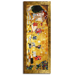 Obraz Gustav Klimt Pocałunek 68x168cm