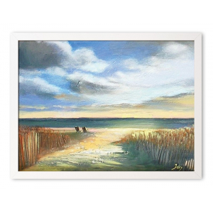 Obraz pejzaż nadmorski  plaża 33x43cm