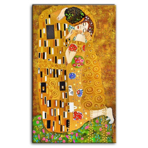 Obraz Gustav Klimt Pocałunek 73x116cm