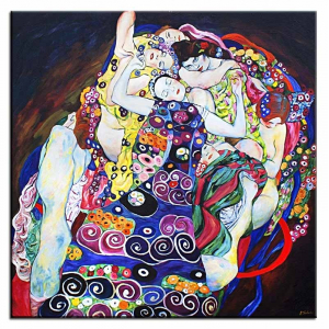 Obraz Gustav Klimt Dziewica 120x120cm