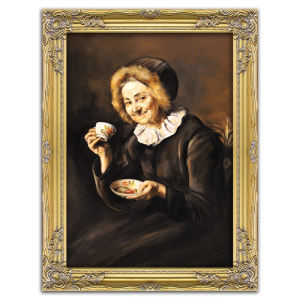 Obraz Kobieta pijąca kawę 64x84cm