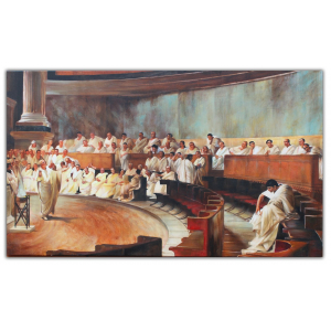 Obraz  Cicero Denounces Castiline "Cesare Maccari" 60x100cm