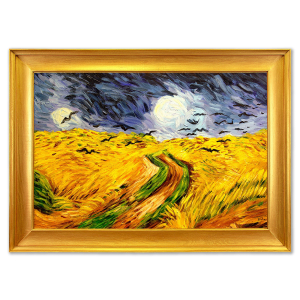 Obraz Vincent van Gogh "Kruki nad łanem zboża" 75x105cm