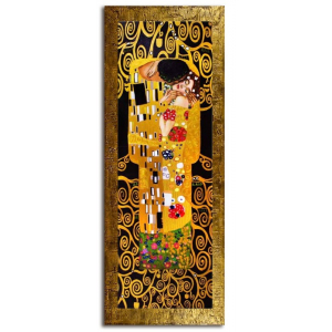 Obraz Gustav Klimt Pocałunek 68x168cm