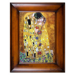 Obraz Gustav Klimt Pocałunek 76x96cm