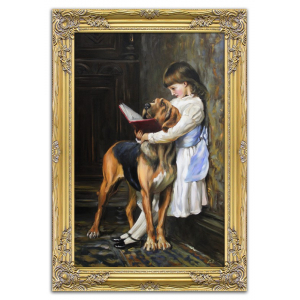 Obraz Briton Rivière - Obowiązkowa edukacja  75x105cm