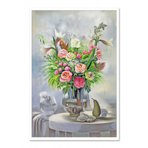 Obraz kwiaty róże 63x93cm