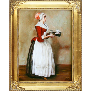 Obraz Jean Etienne Liotard Dziewczyna z czekoladą 37x47cm