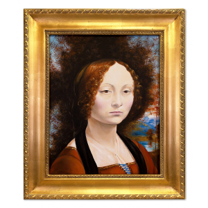 Obraz Leonardo da Vinci "Portret Ginevry Benci" 55x65cm