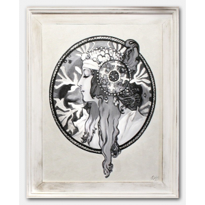 Obraz Alfons Mucha Blondynka 50x60cm
