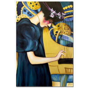 Obraz Gustav Klimt Muzyka 80x120cm