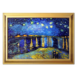Obraz gwieździsta noc Van Gogh 75x105cm