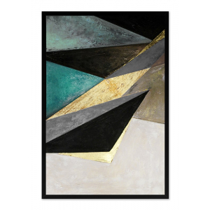 Obraz abstrakcja trójkąty 63x93cm