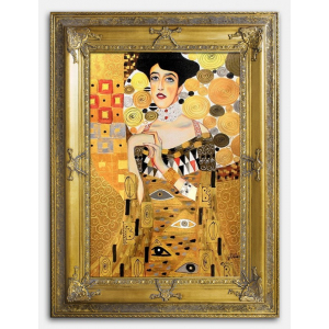 Obraz Gustav Klimt Złota Adela 90x120cm