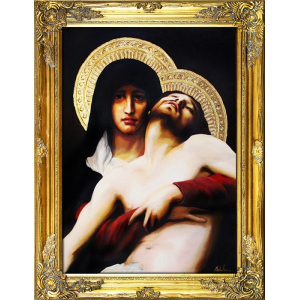 Obraz William Adolphe Bouguereau "Pieta"  (fragment) 63x84cm